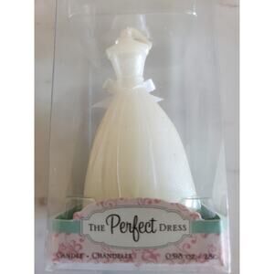 Wedding Dress Candle - Party Favor  3" Candle NEW